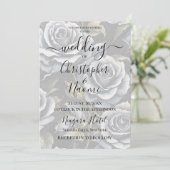 Creëer je eigen grote gedurfde grijze Rozen Kaart (Staand voorkant)