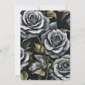 Creëer je eigen grote gedurfde grijze Rozen Kaart (Achterkant)