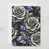 Creëer je eigen grote gedurfde grijze Rozen Kaart (Achterkant)