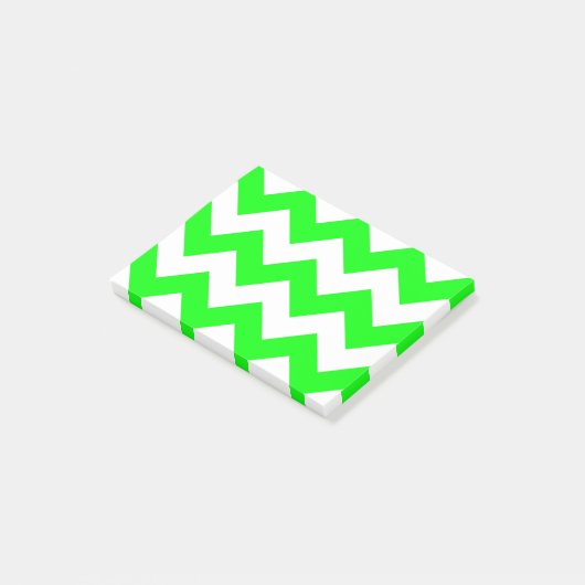 Creëer Je eigen grote Limoen zigzagpatroon Post-it® Notes (Schuin)