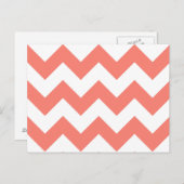 Creëer Je eigen grote zalm zigzagpatroon Briefkaart (Voorkant / Achterkant)