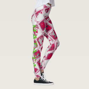 Creëer Je eigen Hakuna Matata plein, uniek rood Leggings