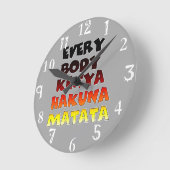 Creëer je eigen Hakuna Matata Ronde Klok (Hoek)