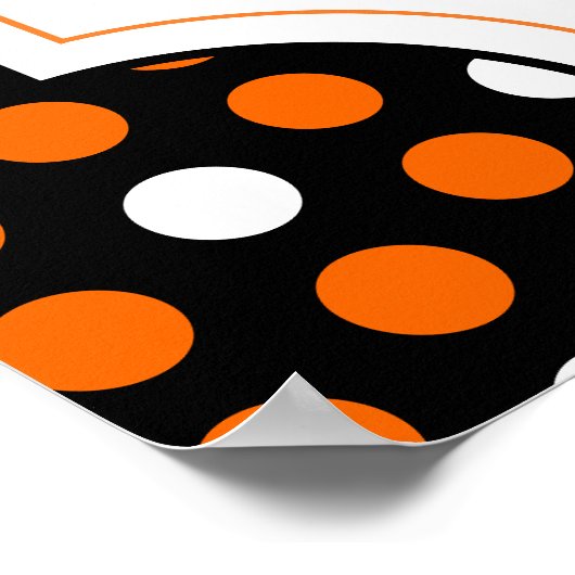 creëer je eigen halloween party-teken poster (Hoek)