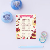 Creëer je eigen handgemaakte met liefde Bakery men Flyer (Enkel)