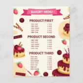 Creëer je eigen handgemaakte met liefde Bakery men Flyer (Voorkant)