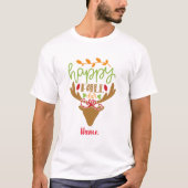 Creëer Je eigen Happy Herfst Herten T-shirt (Voorkant)