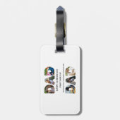 Creëer je eigen Happy vaders dag 6 fotocollage Bagagelabel (Achterkant verticaal)