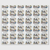 Creëer je eigen Happy vaders dag 6 fotocollage Cadeaupapier (Vlak)