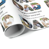 Creëer je eigen Happy vaders dag 6 fotocollage Cadeaupapier (Rol Hoek)