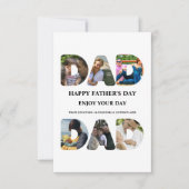 Creëer je eigen Happy vaders dag 6 fotocollage Kaart (Voorkant)