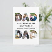 Creëer je eigen Happy vaders dag 6 fotocollage Kaart (Staand voorkant)