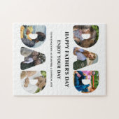 Creëer je eigen Happy vaders dag 6 fotocollage Legpuzzel (Horizontaal)