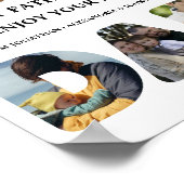 Creëer je eigen Happy vaders dag 6 fotocollage Poster (Hoek)