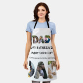 Creëer je eigen Happy vaders dag 6 fotocollage Schort (Gedragen)