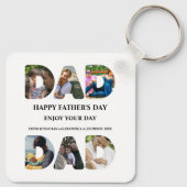 Creëer je eigen Happy vaders dag 6 fotocollage Sleutelhanger (Achterkant)