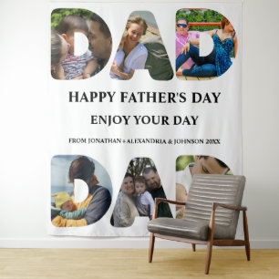 Creëer je eigen Happy vaders dag 6 fotocollage Wandkleed