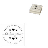 Creëer Je eigen harten laten liefde groeien trouwd Rubberstempel (Gestempeld)