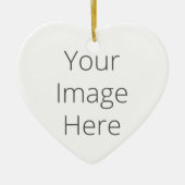 Creëer Je eigen hartversiering Keramisch Ornament (Voorkant)