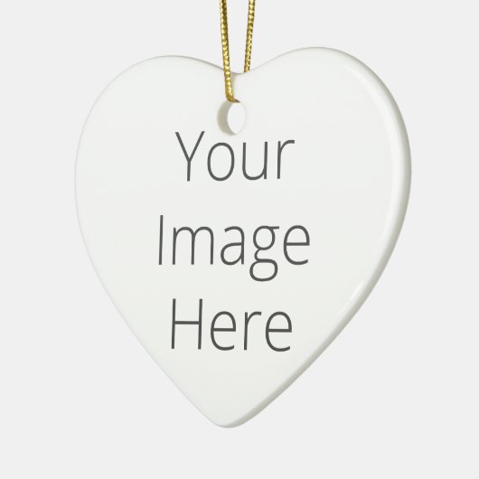 Creëer Je eigen hartversiering Keramisch Ornament (Links)