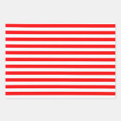 Creëer Je eigen Heavy Polyester streep rood/wit Inpakpapier Vel (Voorkant 3)