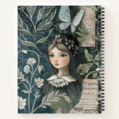 Creëer Je Eigen Heggewicht Vlinder Botanisch Notitieboek (Achterkant)