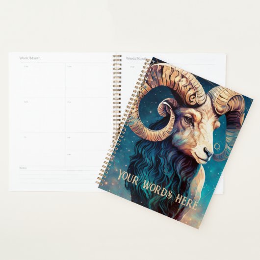Creëer Je eigen hemellichaam Ram Zodiac Planner (Display)