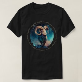 Creëer Je eigen hemellichaam Ram Zodiac T-shirt