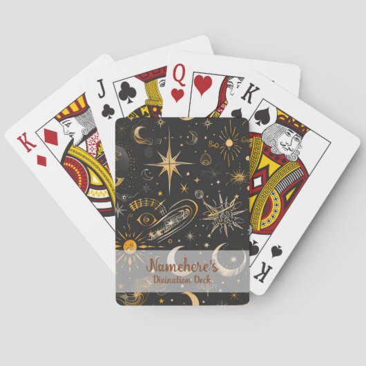 Creëer Je Eigen Hemelse Chaos Pokerkaarten (Achterkant)