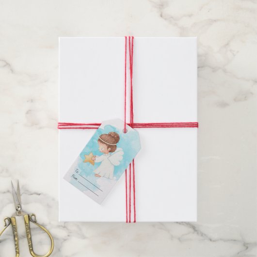 Creëer Je Eigen Hemelse Engel Cadeaulabel (Met Touw)