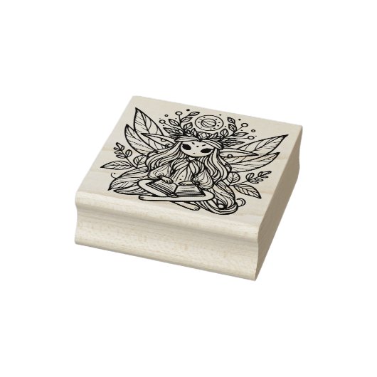 Creëer je eigen Hemelse Fee Grimoire Magie Rubberstempel (Stempel)