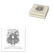 Creëer Je Eigen Hemelse Halvemaan Godin Rubberstempel (Gestempeld)