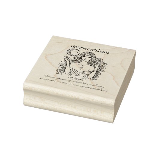 Creëer Je Eigen Hemelse Halvemaan Heks Rubberstempel (Stempel)