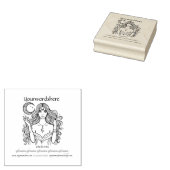 Creëer Je Eigen Hemelse Halvemaan Heks Rubberstempel (Gestempeld)