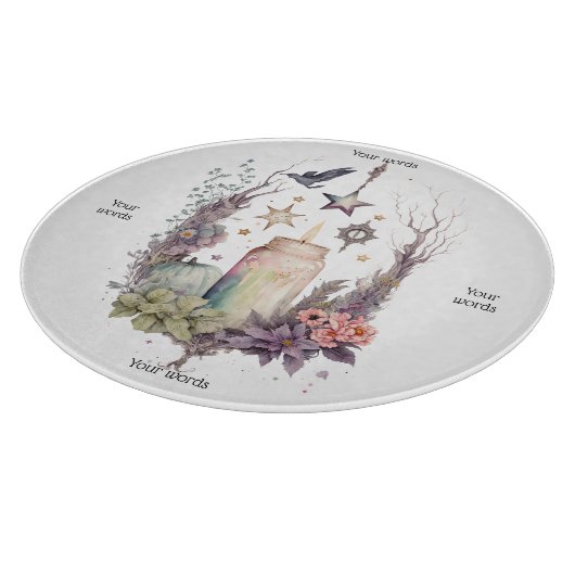 Creëer Je Eigen Hemelse Herfst Glas Altaar Bord Snijplank (Hoek)