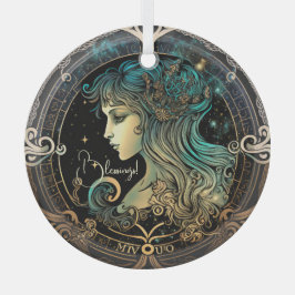 Creëer Je eigen hemelse Maagd Zodiac Glas Ornament