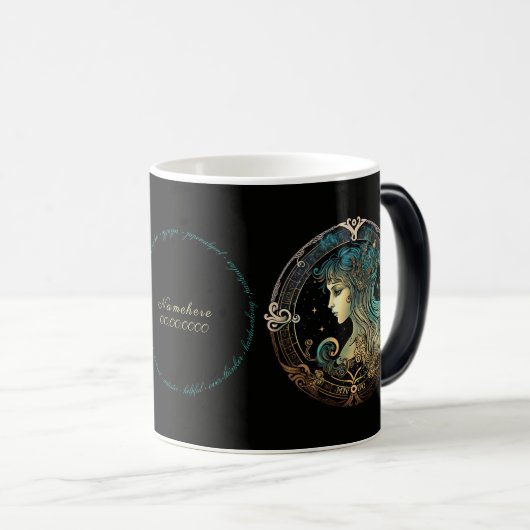 Creëer Je eigen hemelse Maagd Zodiac Magische Mok (Voorkant rechts)
