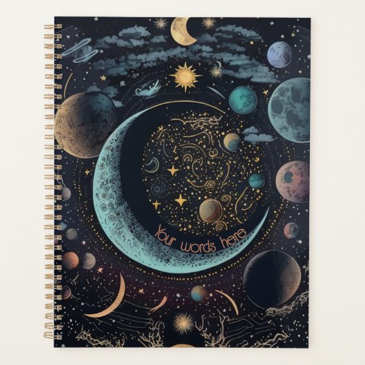 Creëer Je eigen hemelse maan Planner (Voorkant)