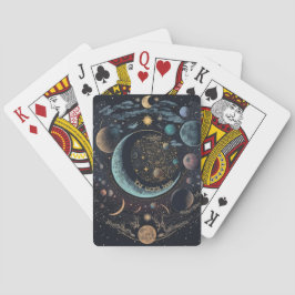 Creëer Je eigen hemelse maan Pokerkaarten