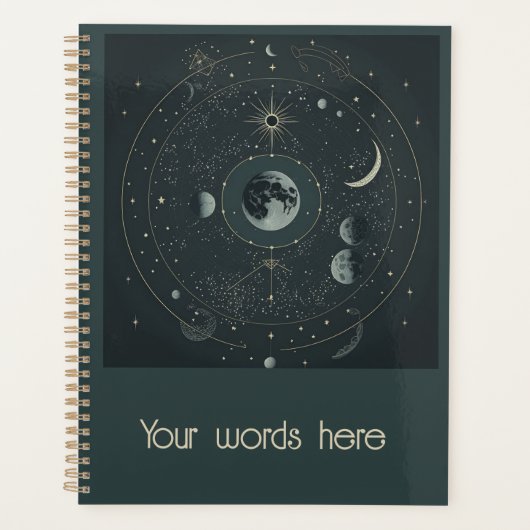 Creëer Je eigen hemelse manen Planner (Voorkant)