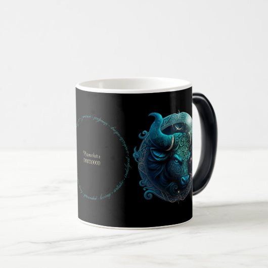 Creëer Je eigen hemelse taurus zodiac Magische Mok (Voorkant rechts)