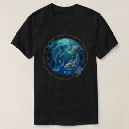 Creëer Je eigen hemelse Vissen Zodiac T-shirt