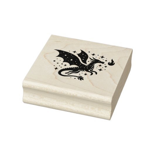Creëer Je Eigen Hemelse Vuurdraak Rubberstempel (Stempel)