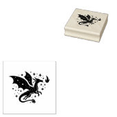 Creëer Je Eigen Hemelse Vuurdraak Rubberstempel (Gestempeld)