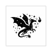 Creëer Je Eigen Hemelse Vuurdraak Rubberstempel (Afrduk)