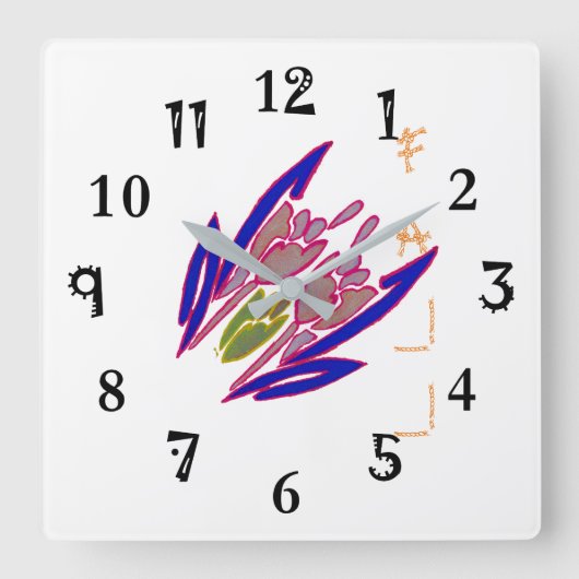 Creëer je eigen Herfst herfst markeringsseizoenen  Vierkante Klok (Voorkant)