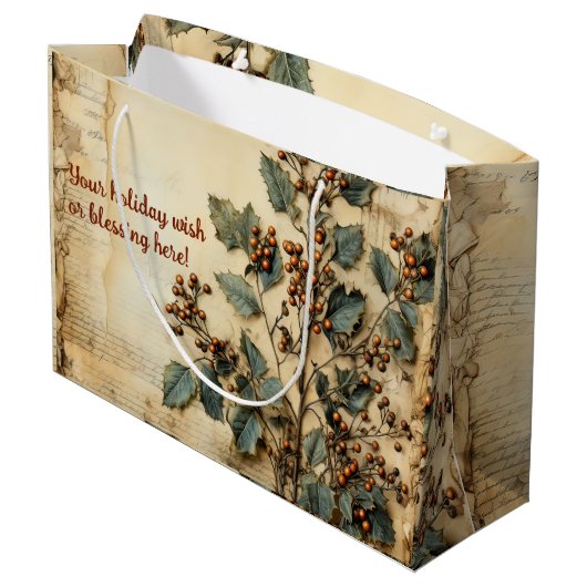 Creëer je eigen  Holly Groot Cadeauzakje (Achterkant Gekanteld)