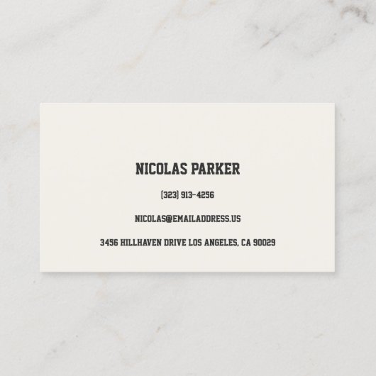 Creëer Je eigen honkbal Visitekaartje (Achterkant)