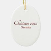 Creëer Je eigen huispaard Keramisch Ornament (Achterkant)