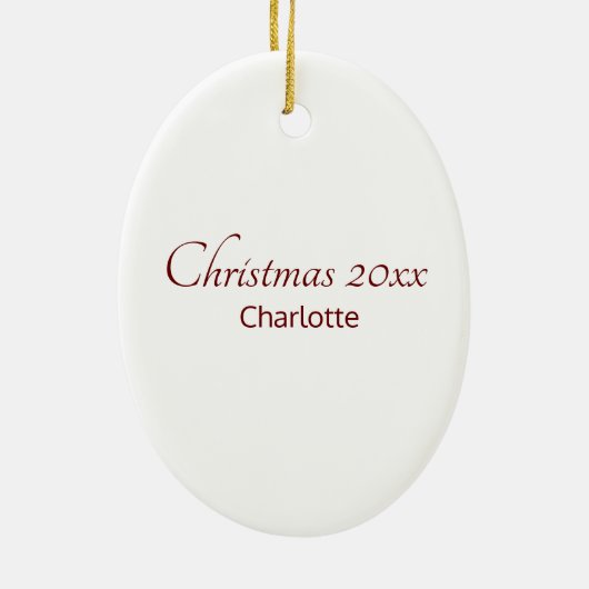 Creëer Je eigen huispaard Keramisch Ornament (Achterkant)